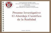Proceso investigativo - Abordaje Cientifico de la Realidad
