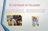 El carnaval en ecuador