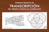Normas de transcripción del griego clásico al castellano