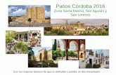 Visita Patios Córdoba  2016 Santa Marina, San Agustín y San Lorenzo