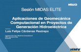 MIDAS ELITE 4ta sesión: Aplicaciones de modelación geo mecánica en el diseño de proyectos de generación hidroeléctrica (colombia)