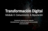Transformación Digital - Modulo 2: Comunicación & Reputación Digital