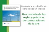 Combate a la colusión en licitaciones en México – Una revisión de las reglas y prácticas de contrataciones de la CFE (2018)