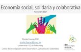 Economía social, solidaria y colaborativa