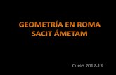 Un viaje por la geometr­a de Roma