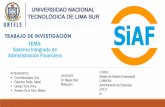 Siaf - Sistema Integrado de Administración Financiera.