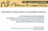 Actividades comunitarias en Atención Primaria en Aragon. Estudio de investigación