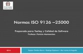 Normas ISO 9126 - 25000