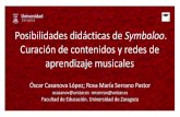 Posibilidades didácticas de Symbaloo. Curación de contenidos y redes de aprendizaje musicales