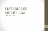 Materiales SINTÉTICOS USADOS EN LA CONSTRUCCION
