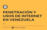Penetración y usos de internet en venezuela 2017