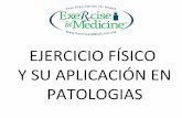 Clase Ejercicio y patologías Rehabilitación UCM