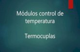 Módulos control de temperatura termocuplas