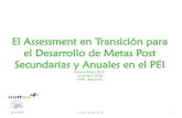 Evaluacion en Transicion y Metas  Post Secundarias  en el PEI