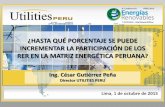 Gobierno Peruano apuesta por energía solar a pesar de su bajo factor de planta y alto impacto tarifario.