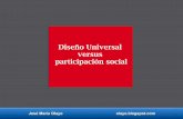 Diseño universal versus participación social.
