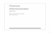 Finanzas Internacionales: clase#1