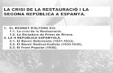 EL REGNAT D'ALFONS XIII, LA DICTADURA DE PRIMO DE RIVERA I LA SEGONA REPÚBICA