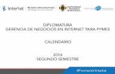 Calendario_Diplomatura en Gerencia de Negocios en Internet para Pymes Nicaragua - Semestre 2_2014