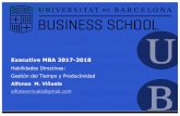 Gestión del Tiempo y Productividad Executive MBA UB 2017