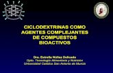 Ciclodextrinas como agentes complejantes de compuestos bioactivos