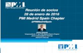 Reunión de socios pmi madrid spain chapter   28-enero-2016