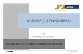 MATEMTICAS FINANCIERAS I ASIGNATURA - edu. 1 dgems/da/10-2012 serie programas de estudios asignatura matemticas financieras i bachillerato intensivo semiescolarizado
