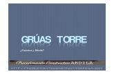 GRÚAS TORRE - procedimientoconstructivoardila.comprocedimientoconstructivoardila.com/.../2015/05/GRÚAS-TORRE.-GUI… · 1 Las Grúas Torre juegan un papel fundamental en la organización