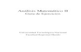 Análisis Matemático II - · PDF fileAnálisis Matemático II Programa analítico 1ra Parte Unidad 1: Ecuaciones diferenciales de primer orden. Formación de la ecuación diferencial