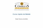 20101128 curso matlab - IIT | Instituto de Investigacion ... · PDF fileCurso de Matlab - 29 Acceso a los elementos de una matriz! • Matlab utiliza los paréntisis para acceder a