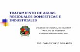 TRATAMIENTO DE AGUAS RESIDUALES …sistemamid.com/panel/uploads/biblioteca/2013-09-07_10-54-35... · Parámetros de diseño para desarenadores rectangulares de flujo horizontal ...