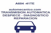 TRANSEJE 41TE - automecanico.comautomecanico.com/auto2044/a60401.pdf · PRUEBAS DE PRESION HIDRAULICA ..... 56 PROCEDIMIENTOS DE SERVICIO LAVADO DE ENFRIADORES Y TUBOS ..... 64 ...