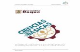 MATERIAL DIDACTICO DE MATEMÁTICAS -  · PDF fileInstituto Tecnológico de Roque Ciencias Básicas Matemáticas 3 Contenido 1. LEYES DE LOS SIGNOS