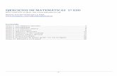 EJERCICIOS DE MATEMÁTICAS 1º ESO - · PDF fileTema 4: Las fracciones ... Potencias y raíz cuadrada ... MATEMÁTICAS 1º ESO Tema 2: Divisibilidad TEORÍA Y EJERCICIOS BÁSICOS