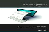 Factura ElEctrónica: rG 3749 -   · PDF file( ), ... “RG 2485 Manual para el Desarrollador V.2”. Los sujetos que se encuentren utilizando una versión anterior,