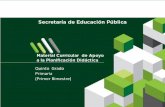 (Primer Bimestre) Primaria Quinto · PDF filesubsecretarÍa de planeaciÓn y evaluaciÓn sectorial de polÍticas educativas fernando cuatepotzo costeira subsecretaria de administraciÓn