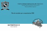 MATEMÁTICAS III - raymastudillo.webcindario.comraymastudillo.webcindario.com/unidac/UAP2/MATH3/matematicasIII.pdf · Programa de estudios de Matemáticas III: Geometría 1 ... 4.