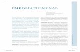 EMBOLIA PULMONAR - clc.cl revista médica/2007/2 abril... · en presencia de TEP y de otras patologías como sepsis, neumonía y ... generalmente hemático y su análisis muestra