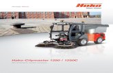 Hako-Citymaster 1250 / 1250C - · PDF fileHako-Citymaster1250 / 1250C: La barredora con mayor valor Rendimiento junto con la protección del medio ambiente ... en carretera. Tracción