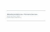 Notas de Clase -2010 Carlos Mario Morales C · PDF fileMatemáticas Financieras 2010 4 | Carlos Mario Morales C Si al final del periodo de inversión en vez de devolver los intereses