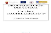 Consejería de Educación 968 26 69 22 968 34 20 85 ... · PDF fileBACHILLERATO-1º CURSO 2015/2016 . Región de Murcia Consejería de Educación y Universidades