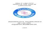 DIAGNOSTICO TECNOLOGICO DE LAS UPS EQUIPOS · PDF filediagnostico tecnologico de las ups equipos biomedicos 2009. responsables: dr. luís alberto tena aguilar director ejecutivo ...