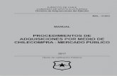 MERCADO PÚBLICO - · PDF fileincorporales, muebles y servicios de las FF.AA.”; y la Ley N.° 19886 “Bases sobre contratos administrativos de suministros y prestación de servicios”,