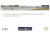 Barrera de Cables - Mallamex | Bienvenidosmallamex.com.mx/pdf/barreracables.pdf · seguridad que cumpla con el nivel 3 del reporte NCHRP-350, con el fin de incrementar la seguridad