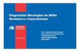 Diagnóstico Serológico de Sífilis Técnicas no treponémicas Tecnicas No Treponemicas.pdf · No existe correspondencia directa entre títulos de RPR y VDRL Los cambios en los títulos,