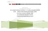 SÍNTESIS DEL DOCUMENTO DE TRABAJO) ELABORACIÓN Y VALIDACIÓN DE ... · PDF fileinstrumentos de evaluación de competencias profesionales, elaborado por la ... ELABORACIÓN DE INSTRUMENTOS