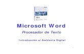 Procesador de TextoProcesador de Textopcmarknet.tripod.com/word.pdf · Word permite guardar documentos con diferentes formatos. 7 ... Barra herramientas Dibujo - AutoformasBarra herramientas
