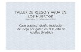TALLER DE RIEGO (CASO PRÁCTICO)-ed.02 - ciudad …ciudad-escuela.org/wp-content/uploads/2015/10/TALLER-DE-RIEGO-C… · Caso practico: diseño instalación del riego por goteo en