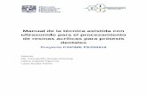 Manual de la técnica asistida con ultrasonido para el ...enes.unam.mx/archivos/ManualProtocoloFINALR.pdf · Los biomateriales se utilizan en odontología en procedimientos restauradores