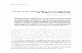 ESTUDIOS RECIENTES SOBRE LA ROMANIZACIÓN EN …uvadoc.uva.es/bitstream/10324/9722/1/HispaniaAntiqua-2004-28-E... · Roman order in the southern Meseta of Hispania. ... de verano